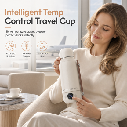 ✨ 800 ml travel kettle with temperature control – safe hot water whenever you’re on the go