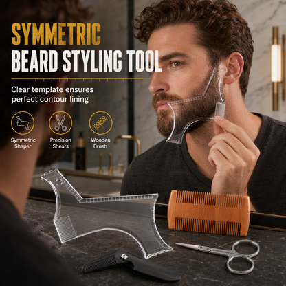 ⏳Limited-time 50% off⏰Easy-to-Use Beard Shaping Template🧔🪒