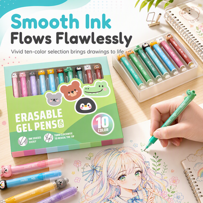 🎁🎄Christmas Sale 50% OFF!💞50K+ SOLD!⏳✨Multicolor Erasable Gel Pen Set