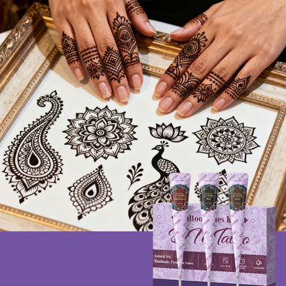 🥳2026 HOT SALE🥳Complete 3-Color Henna Tattoo Kit