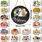 🍂 Magnetic Welcome Sign – 16PCS Seasonal Front Door Decorations