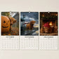 🔥🎉2027 Grumpy Highland Cows A4 Wall Calendar