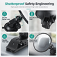📢📢50% OFF !! ⏰Wide Angle Convex Rearview Mirror with Suction Cup and Clip Mount Round 12.5cm Auxiliary Reversing Mirror for Electric Tricycle and Baby Observation