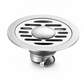 🔥50% OFF LIMITED TIME🔥Brushed Stainless Steel Round Floor Drain with Deodorizing Core for Bathroom and Washing Machine