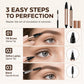 😍Dual-Ended Waterproof Smudge-Proof Eyebrow Pencil
