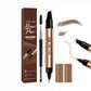 😍Dual-Ended Waterproof Smudge-Proof Eyebrow Pencil