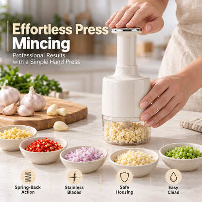 🔥Multi-Function Manual Press Garlic Chopper