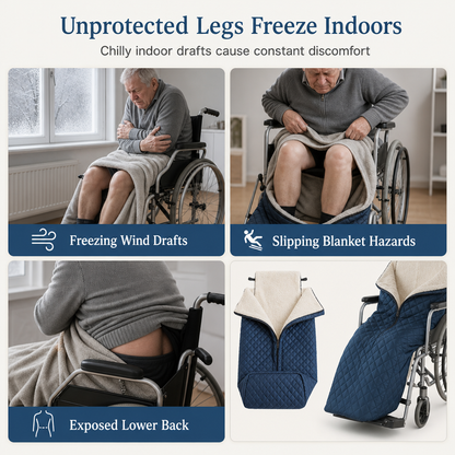 🔥Thickened Wheelchair Warm Blanket Winter Windproof Leg Protector Cover for Elderly