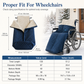 🔥Thickened Wheelchair Warm Blanket Winter Windproof Leg Protector Cover for Elderly