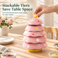 Creative Christmas Tree Shaped 5 Compartment Dipping Sauce Dish and Snack Serving Tray for Home Living Room