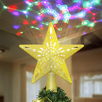 🎄Christmas Tree Star & Snowflake Projection Light