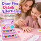 ⏳Limited Time 50% OFF🎨12 Colors Kids Dual Tip Nail Art Pen Set, Double Ended Markers for DIY Nail Painting