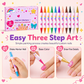 ⏳Limited Time 50% OFF🎨12 Colors Kids Dual Tip Nail Art Pen Set, Double Ended Markers for DIY Nail Painting