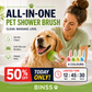 🔥HOT SALE 50% OFF🔥Pet bath brush with a long handle and shampoo dispenser