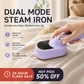 👔 LIMITED-TIME 50% OFF! 🔥 Mini Foldable Steam Iron – Dual Function, 50ml Tank, Rotatable Handle ✈️