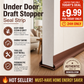 ❄️Summerfresh 50% OFF!🚪Slide-On Under-Door Draught Excluder – 96cm Cut-to-Fit PVC Door Bottom Seal