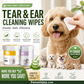 💧Natural Plant-Based Cleaning Wipes for Pet Eyes and Ears