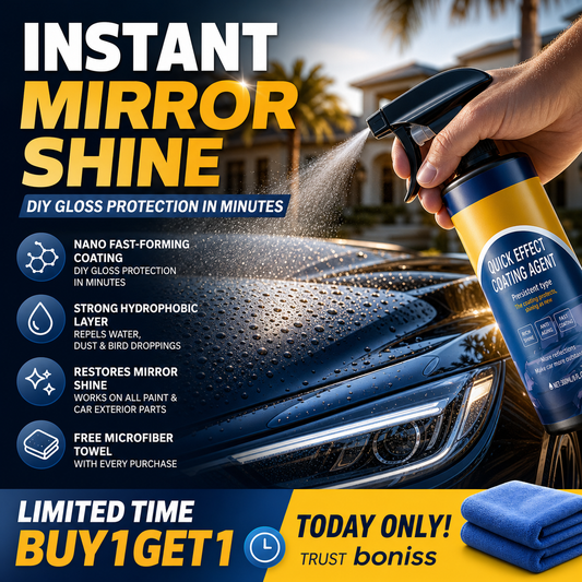 📣📣BUY 1 GET 1 FREE🔥HOT SALE✨Advanced Car Quick-acting Coating Agent Spray(Bonus towel included with every purchase!)