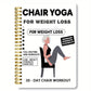 📓At-Home Fitness Journal💞30-Day Chair Yoga Weight Loss Spiral-Bound Notebook & Step-by-Step Exercise Guide
